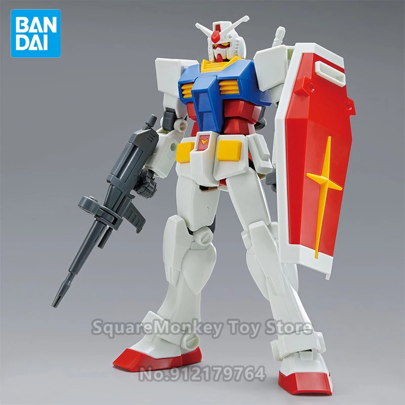 

Bandai Gundam Rx-78-2 Anime Action Figure Assembly Model Transparent Doll Pvc Decoration Ornament Toys Robot Kids Birthday Gift