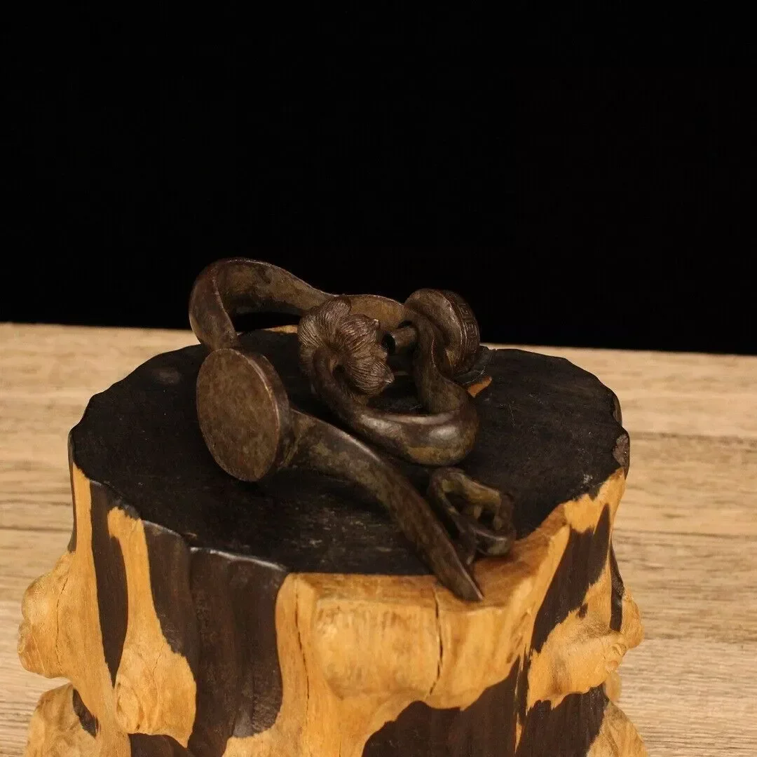 13 см китайская бронзовая курильница кастрюля старая латунная