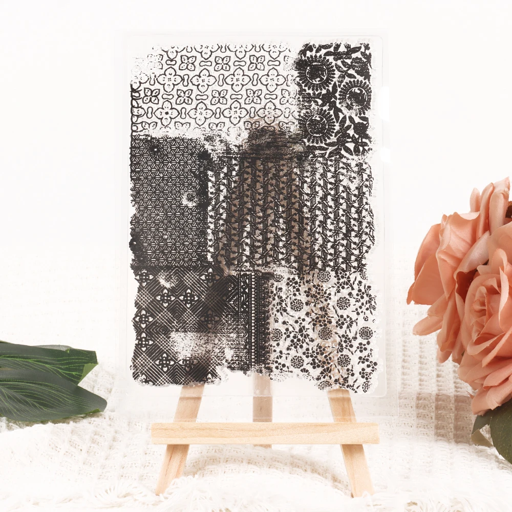 Прозрачные штампы из силиконовой резины с текстом на спине для скрапбукинга и