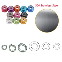 m3 m4 m5 stainles steel screws set hex nut round flat washer gasket round spring washer gasket 150pcs