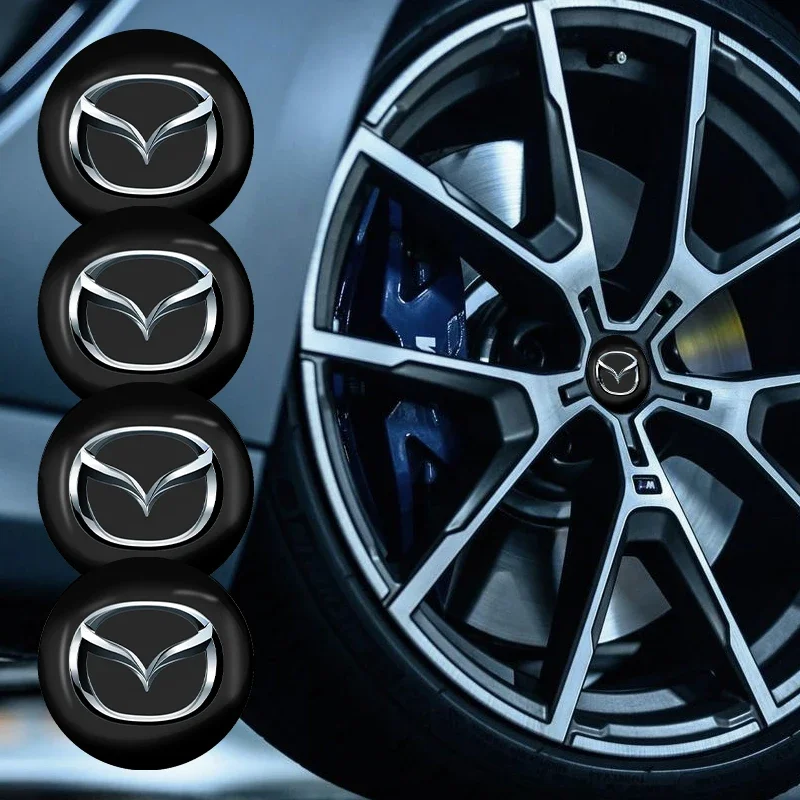 4 шт. 56 мм центральная крышка ступицы колеса с логотипом автомобиля для Mazda 2 3 5 6 7 8