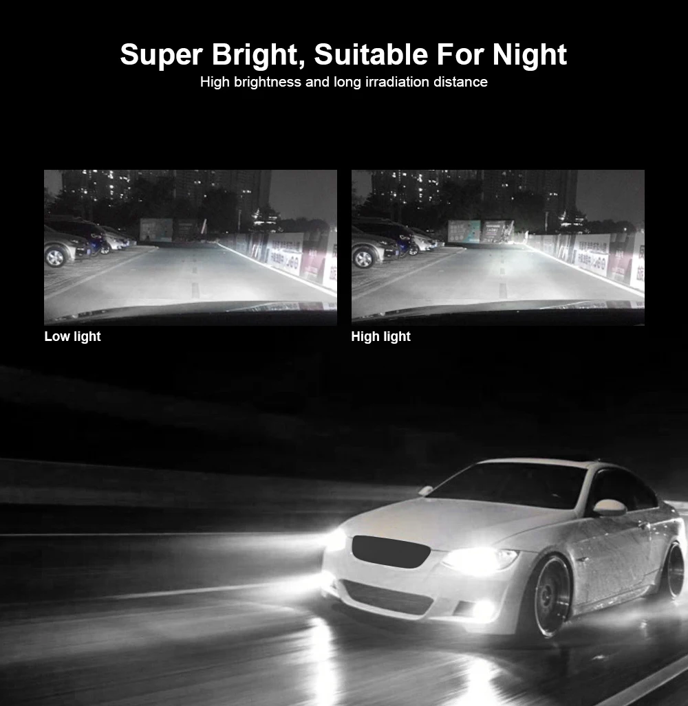 Светодиодный 6000K 360 автомобильная лампа H13 90 Вт фара 12 В турбо 9145 противотуманный