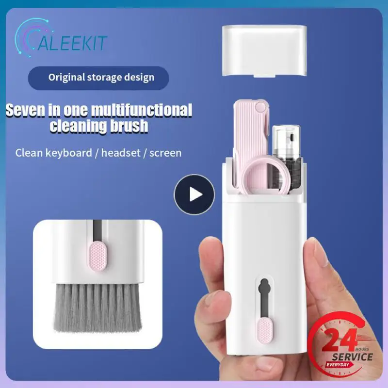 

1~8PCS 7-in-1 Computer Keyboard Cleaner Brush Kit Earphone Cleaning Pen For Headset iPad Phone Cleaning Tools Cleaner Keycap