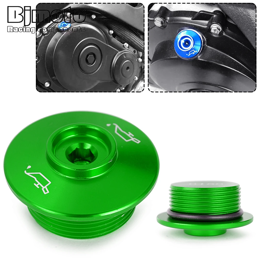 

M30*1.5 Engine Oil Filler Cap Plug For KAWASAKI ZZR1400 ZZR1200 ZX-10RR ZX-10R ZX-6R 636 Z300 VERSYS X-300 NINJA H2 SX 300 250R