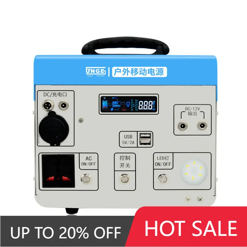 

Portable Solar System 300W Portable Pure Sine Wave Solar Power Off Grid System 680WH 1280WH
