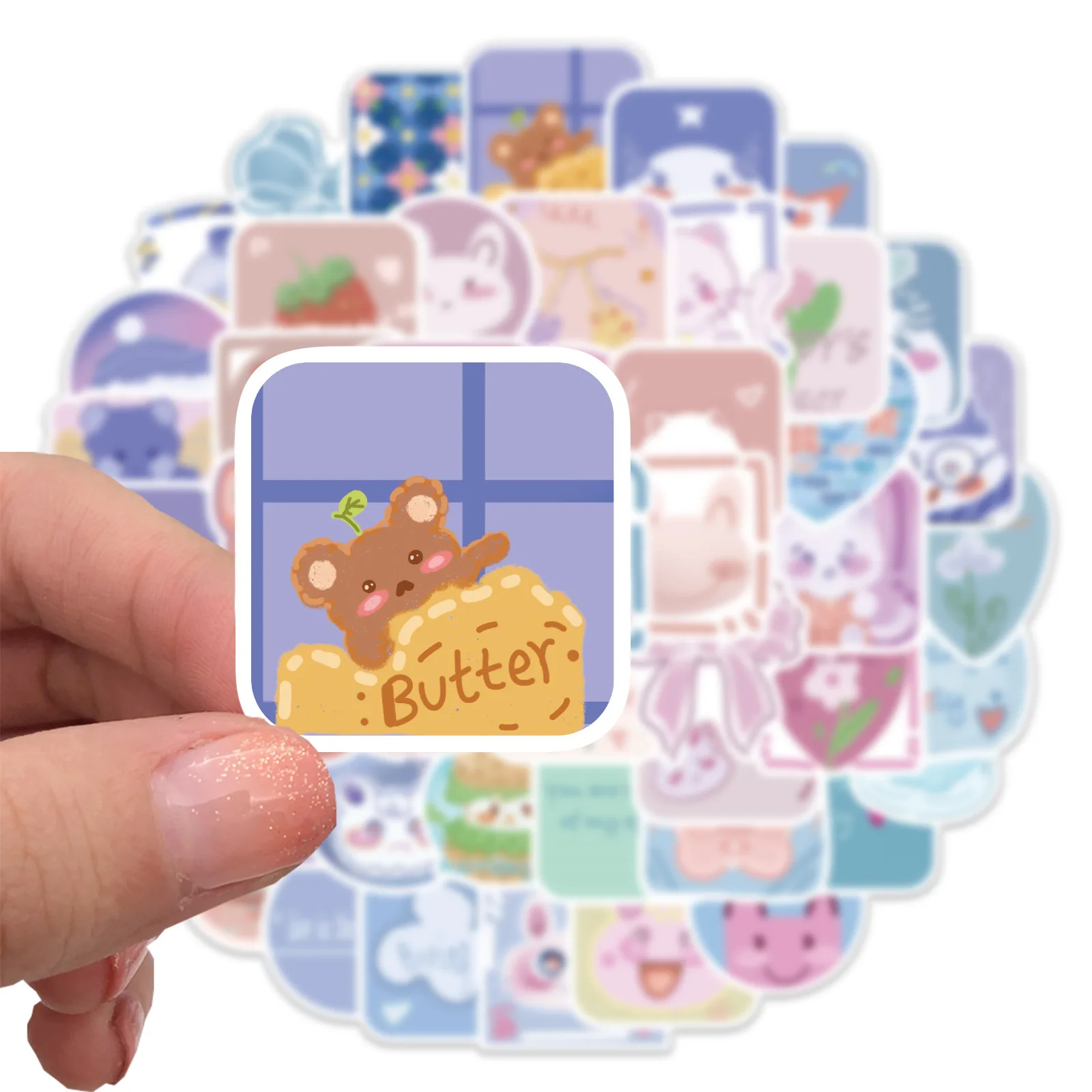 Оригинальные Мультяшные милые стикеры в стиле Ins для граффити Необычные