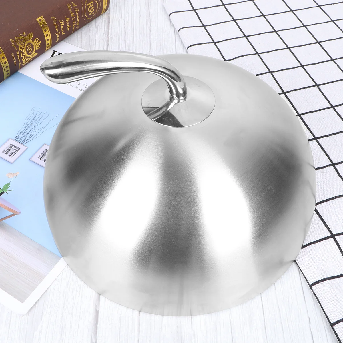 

Coverdome Tents Tent Steel Stainless Burger Covers Steaming Screen Serving Melting Plate Basting Cheese Griddle Heavy Duty Round