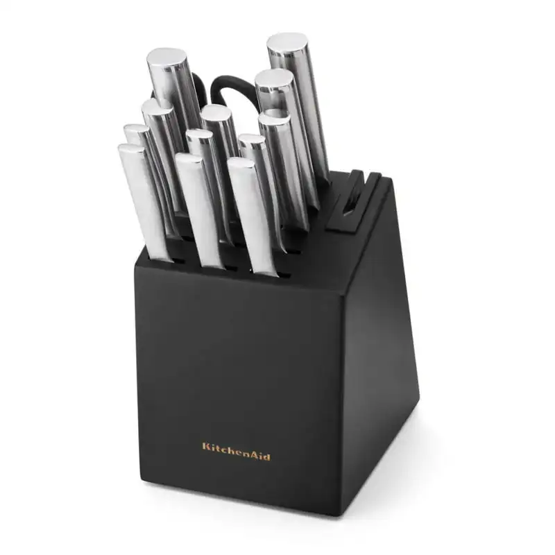

14-Piece Stainless Steel Kitchen Knife Block Set Best Knife Sets For Kitchen