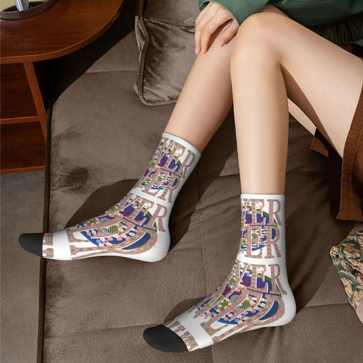 Носки в стиле хип-хоп унисекс цветочные мощные аксессуары мягкие спортивные