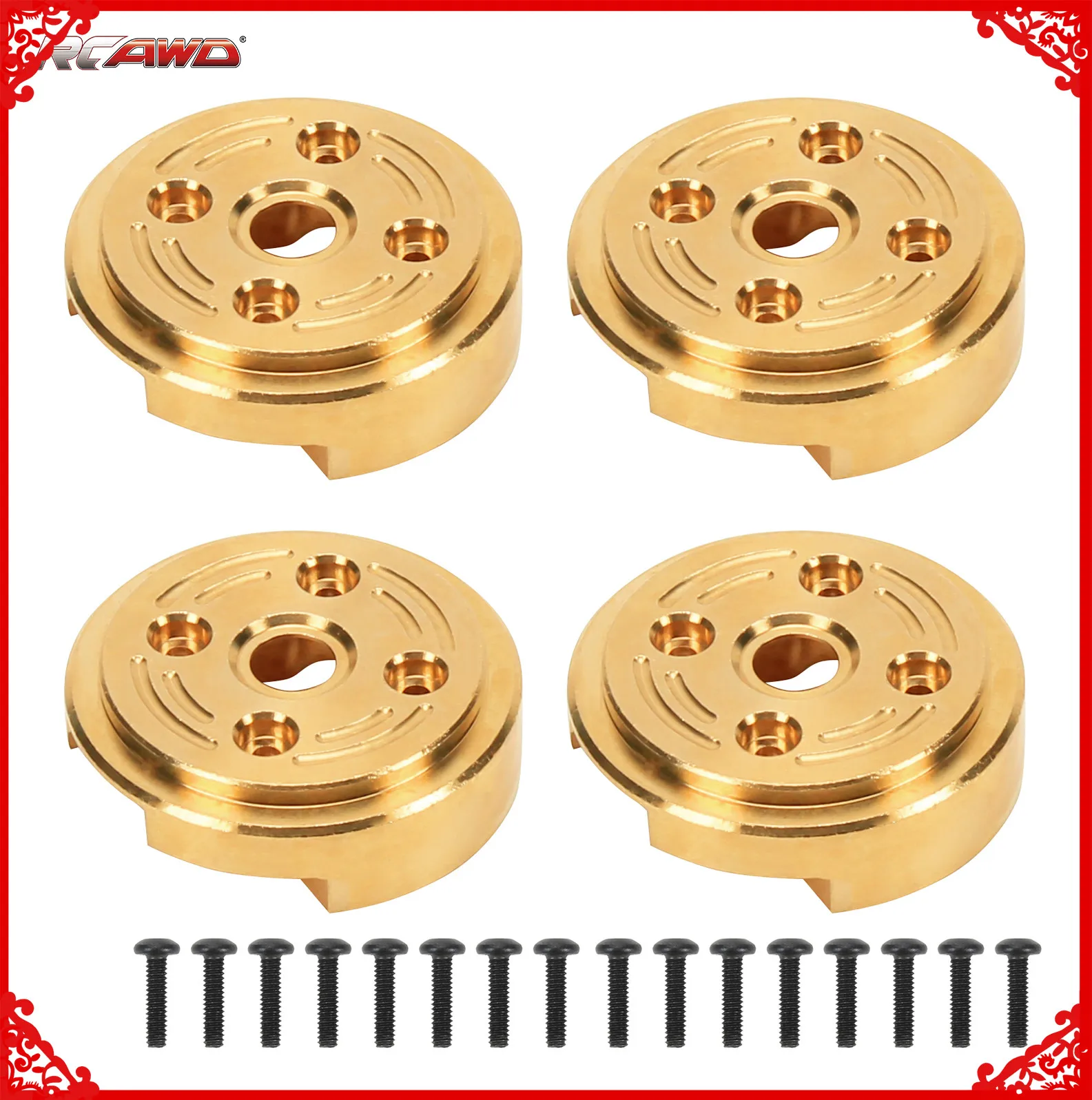 4x латунные передние/задние портальные весы 148 г для FMS EAZYRC Roc хобби FCX24 1-24 и 1-18 ползунов