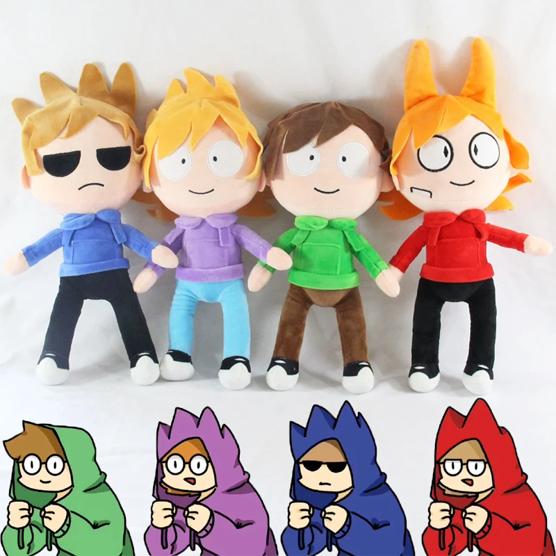 Фото 1/4 шт. плюшевая игрушка Edd Tord Matt Tom, мультяшные плюшевые куклы, мягкие фигурки, аниме, домашний декор, детский подарок для фанатов №1