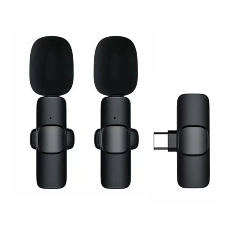 

Wireless Lavalier Microphone Professional Cell Mobile Dual Microphones Phone System Mic Lapel Portable Video Game Smartphone Set
