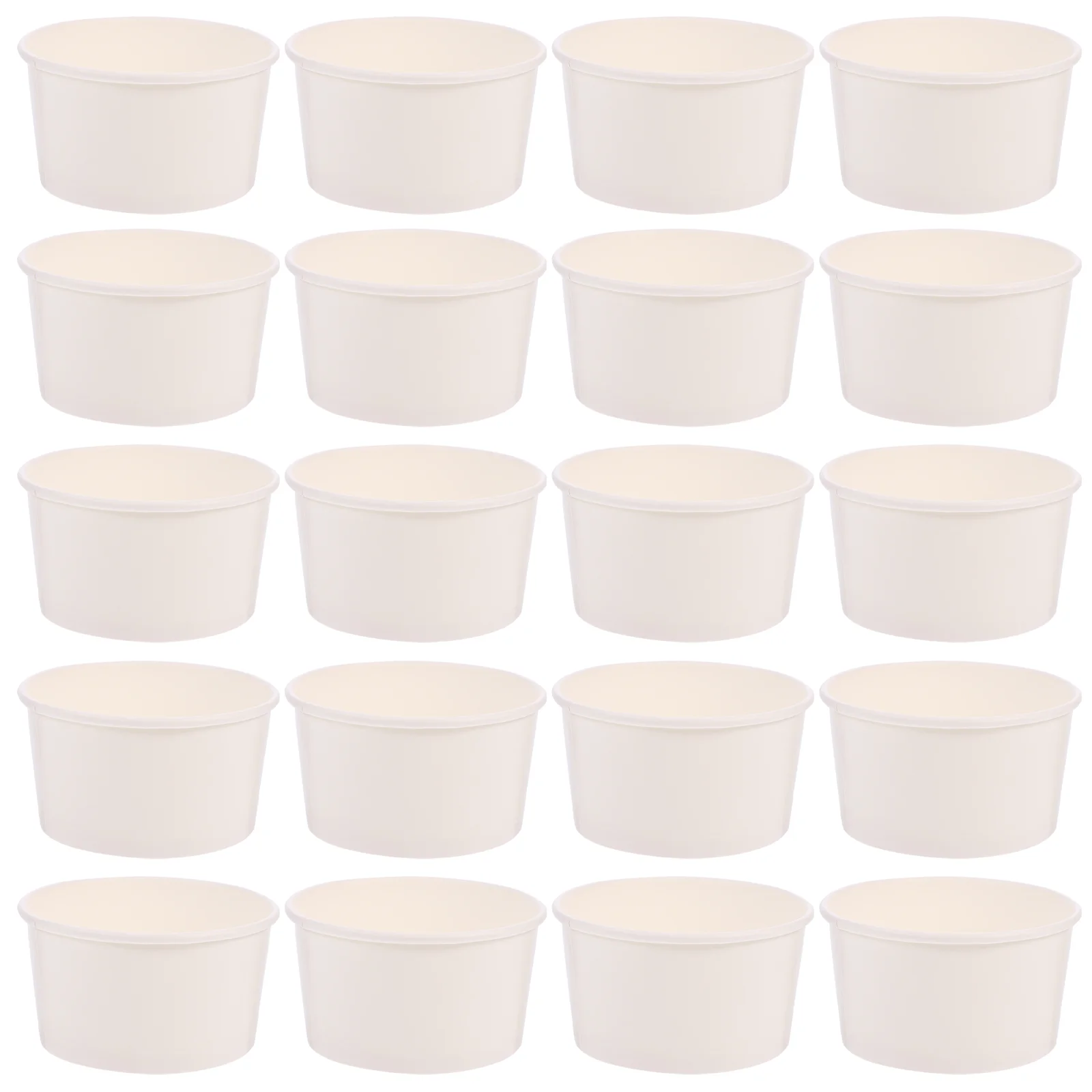 

100 Pcs Ice Cream Cups Dessert Container Yogurt Paper Bowls Mousse Cake Jelly Snack
