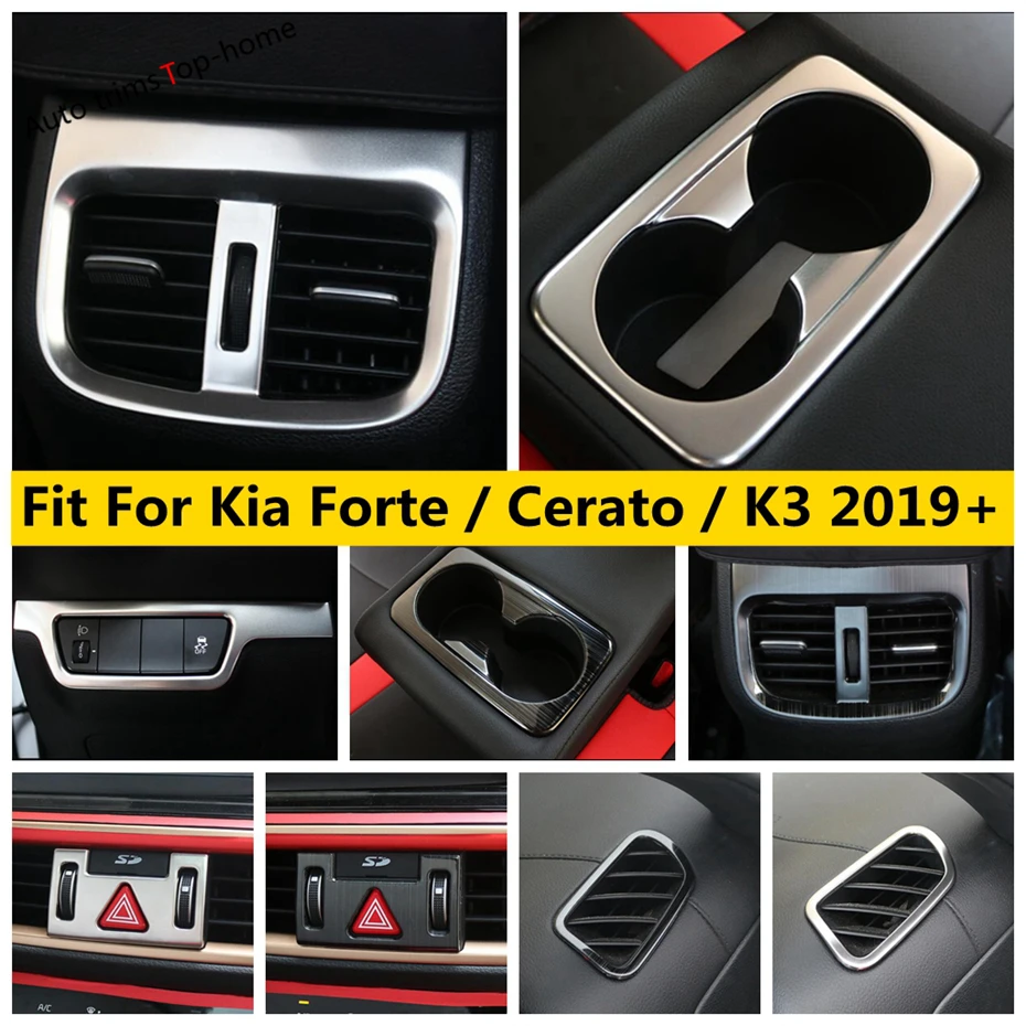 

Warning Lights / Head Lamps / Water Cup Holder / Air Conditioning Outlet Vent Cover Trim For Kia Forte / Cerato / K3 2019 - 2023