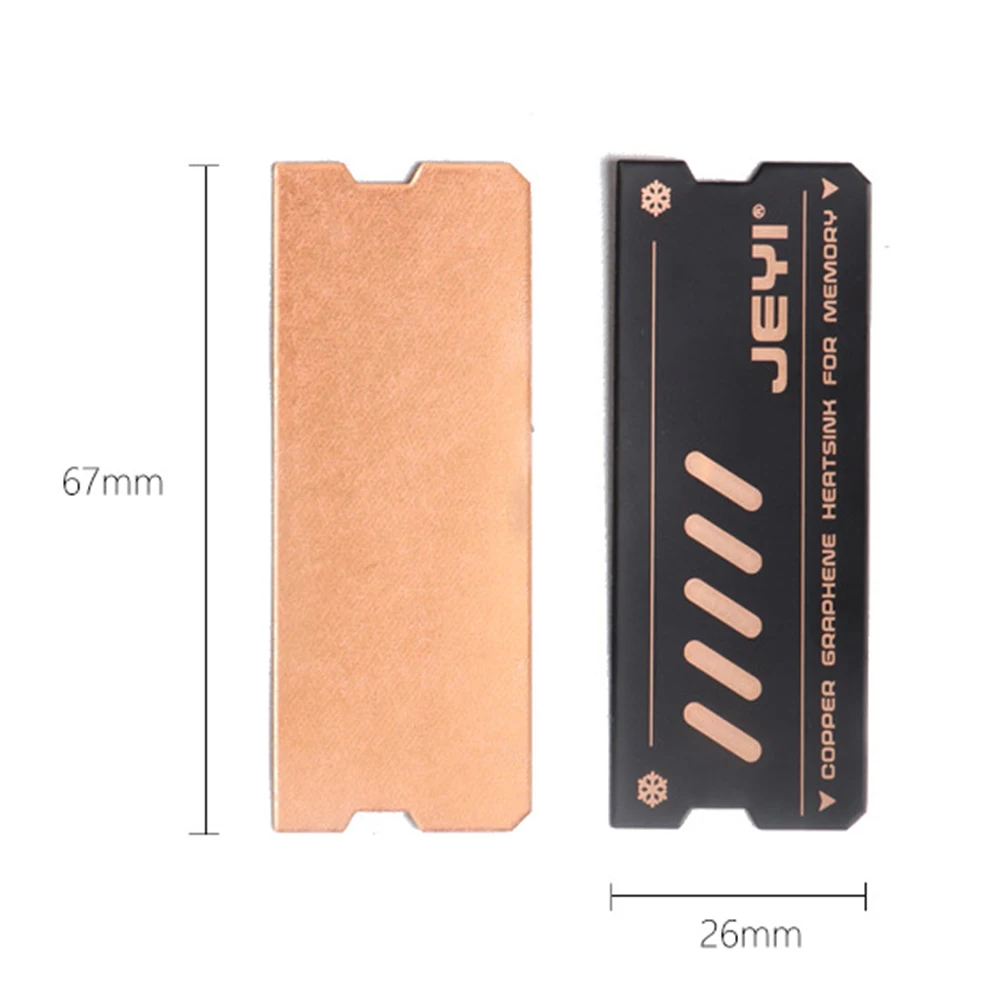 JEYI SSD Cooler Radiator Graphene Copper SSD Cooling Heat Sink for Laptops DDR5 DDR4 DDR3 Motherboard CPU Heat Dissipation Pad images - 6