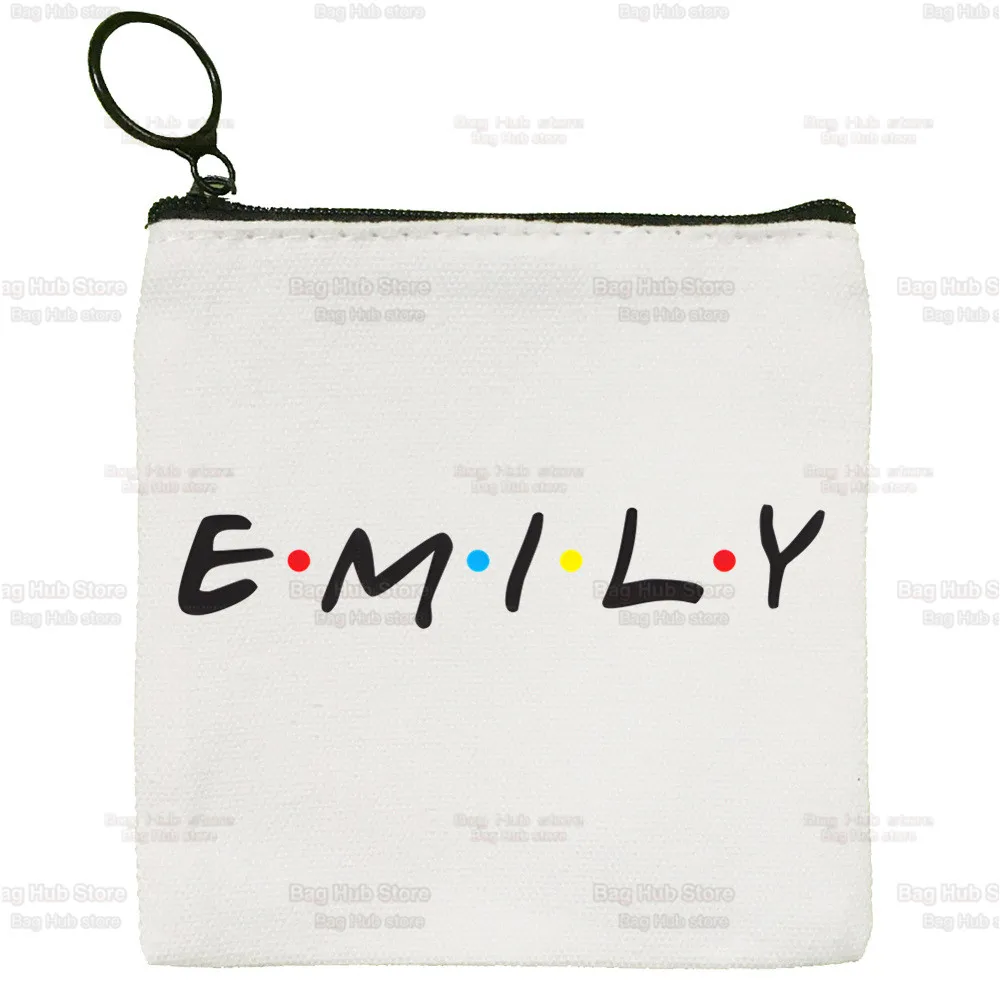 Emily In Paris Creative Small Square Bag Coin Purse Storage Small Bag Card Bag Key Bag Coin Clutch Bag Zipper Key Bag