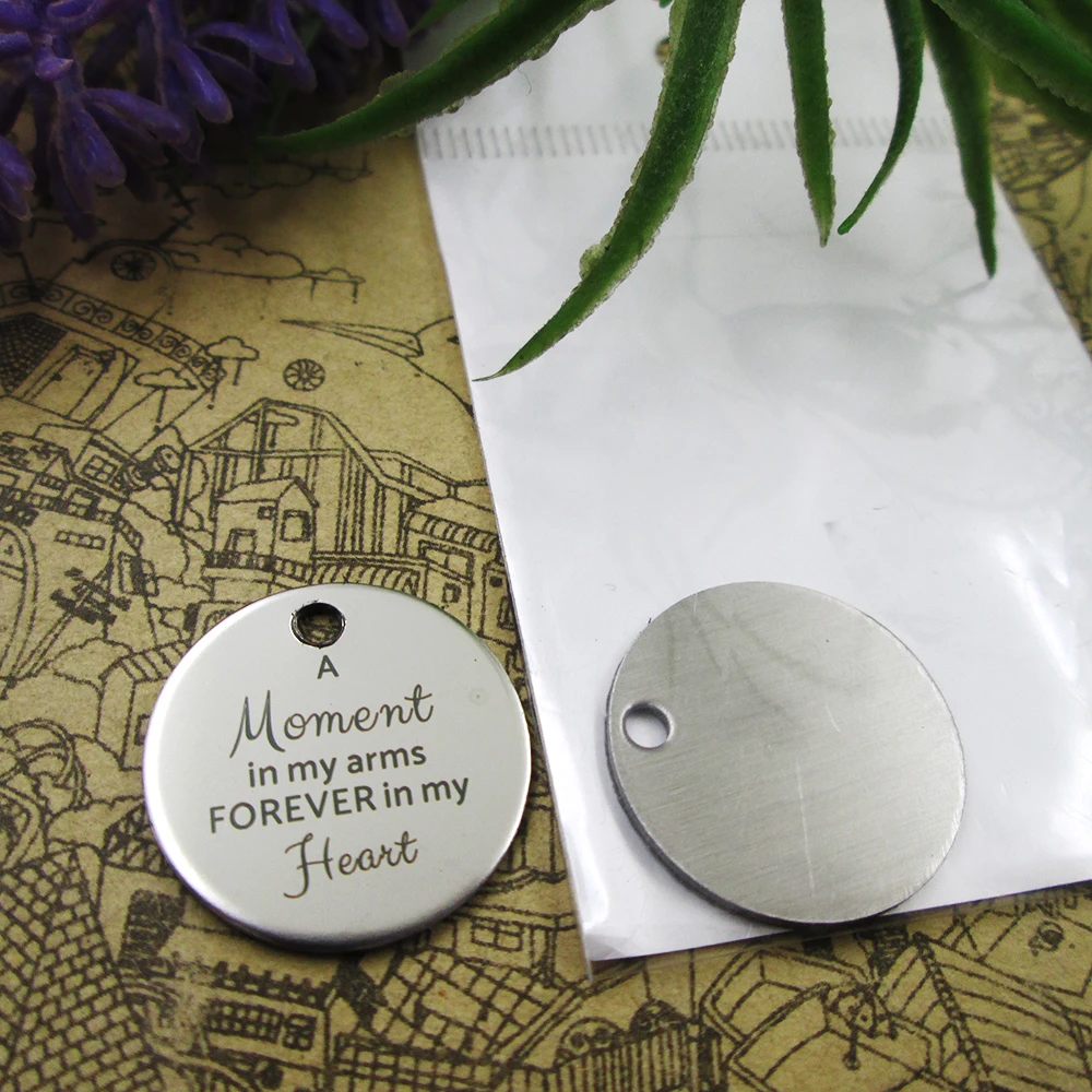 10 шт./лот &quotМомент в моих оружиях навсегда моих&quot подвески из нержавеющей стали
