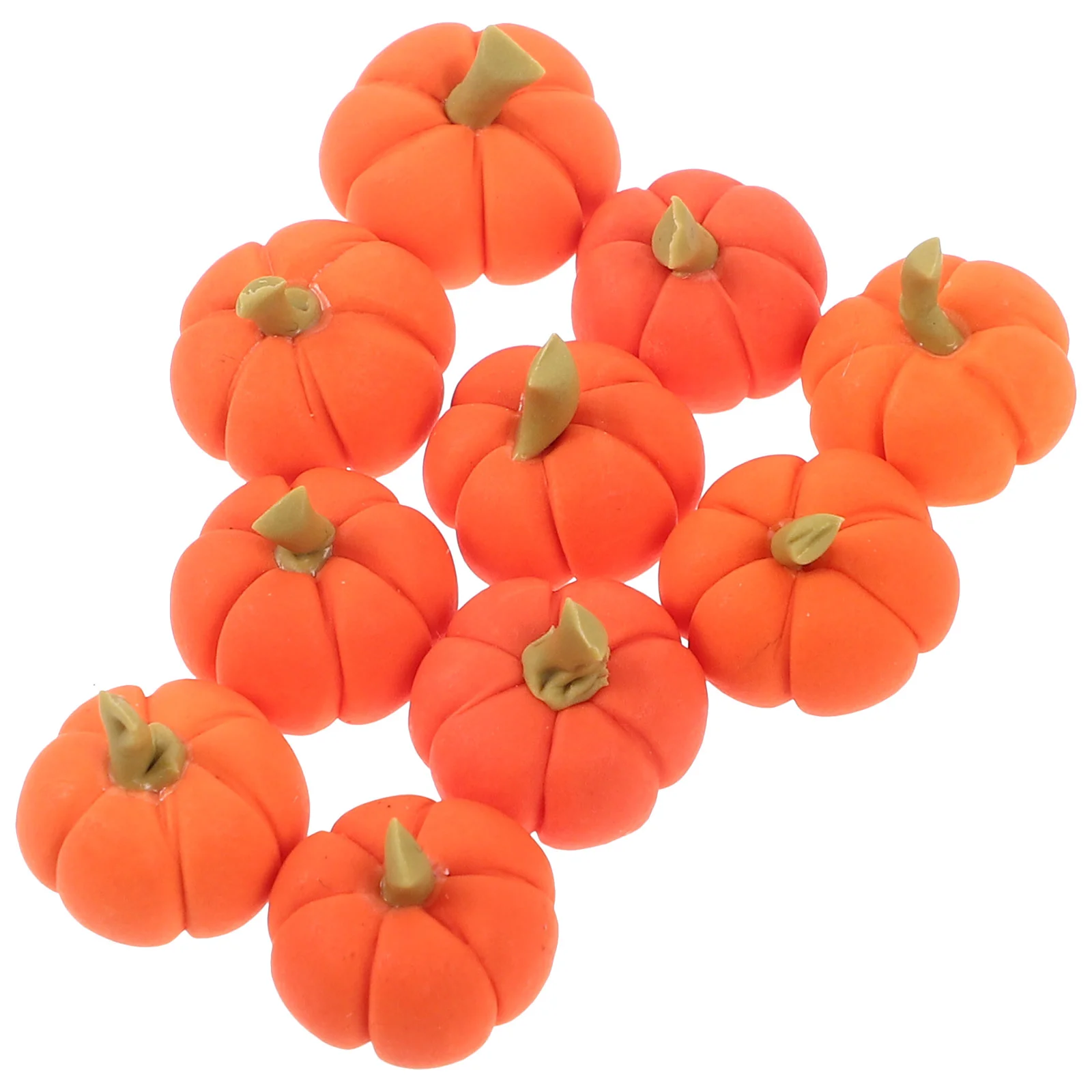 

10 pcs House Artificial Pumpkin Mini Simulated Pumpkin Model Miniature Faux Pumpkin