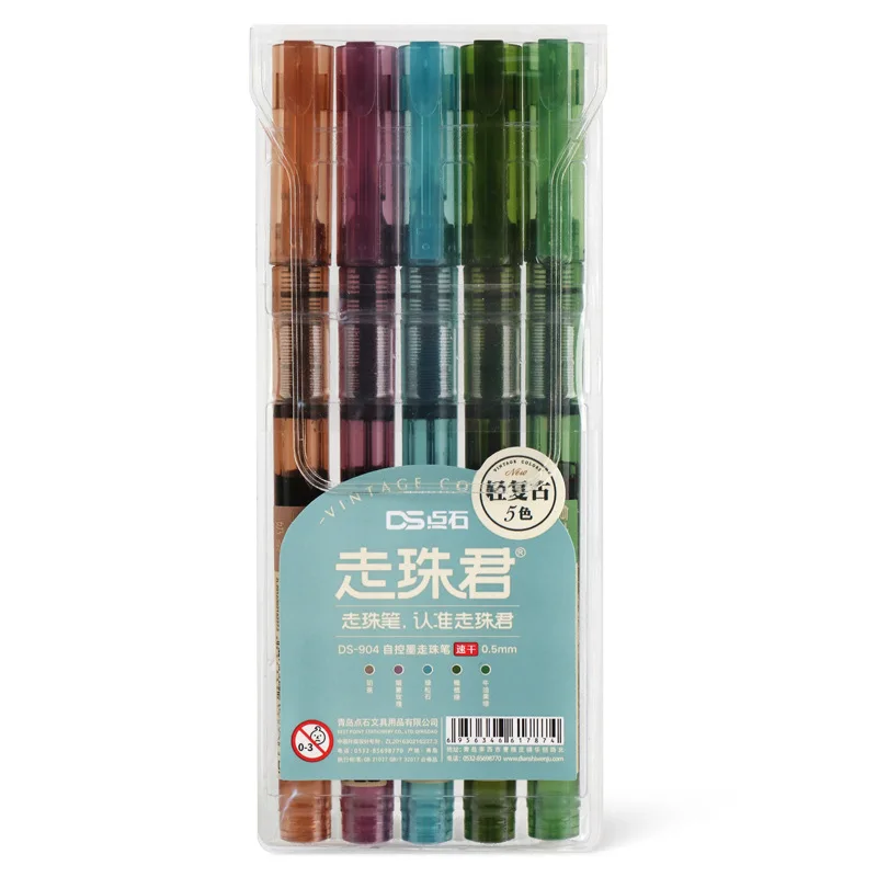 Гелевая ручка для письма 0 5 мм шт./компл. легкая винтажная гладкая набор шариковых