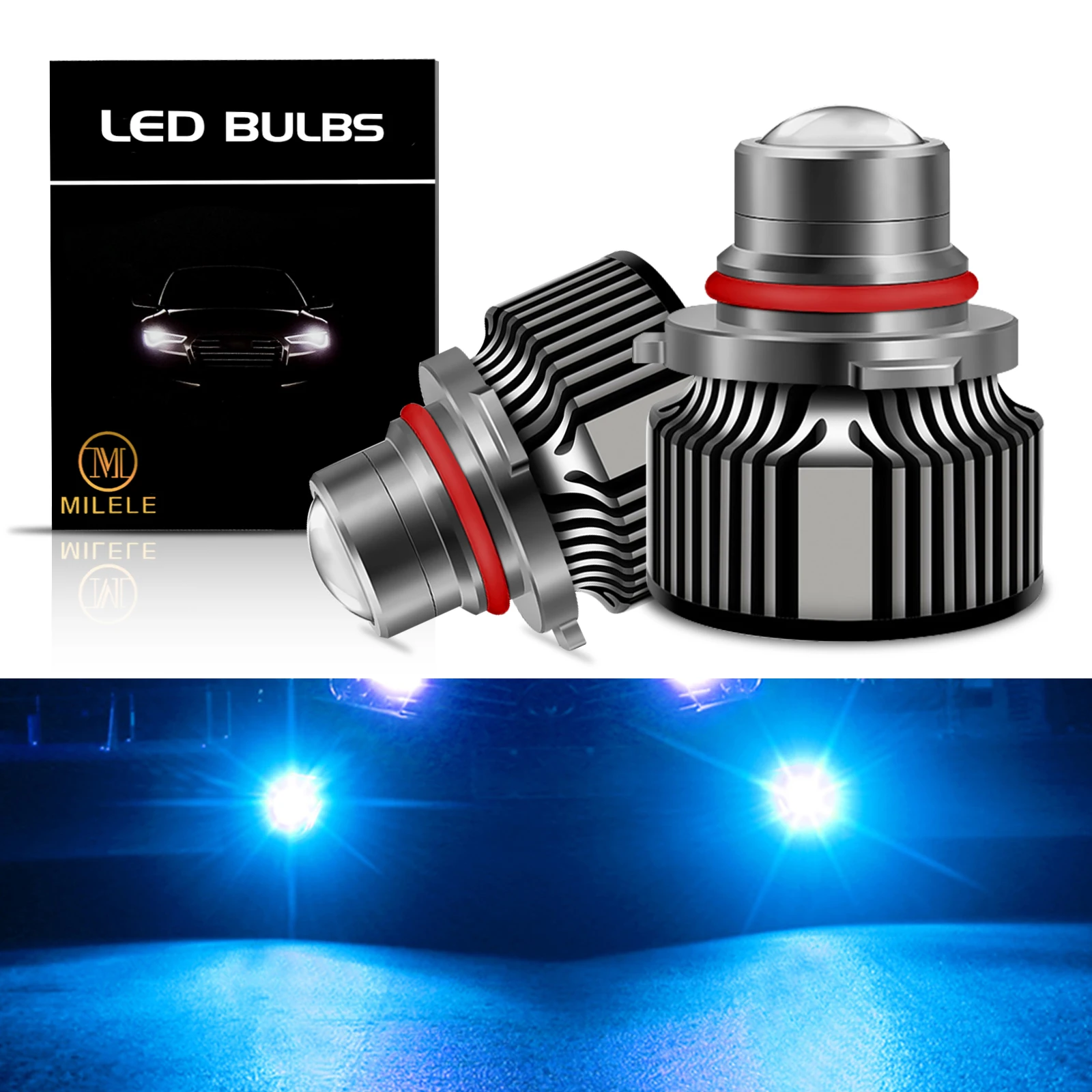 

2Pcs 9005 HB3 9006 HB4 H8 H7 H11 Car LED Canbus Powerful Fog Light Bulbs 3000K 6000K 8000K 120W 12V Lens Fog Lamp Bulb