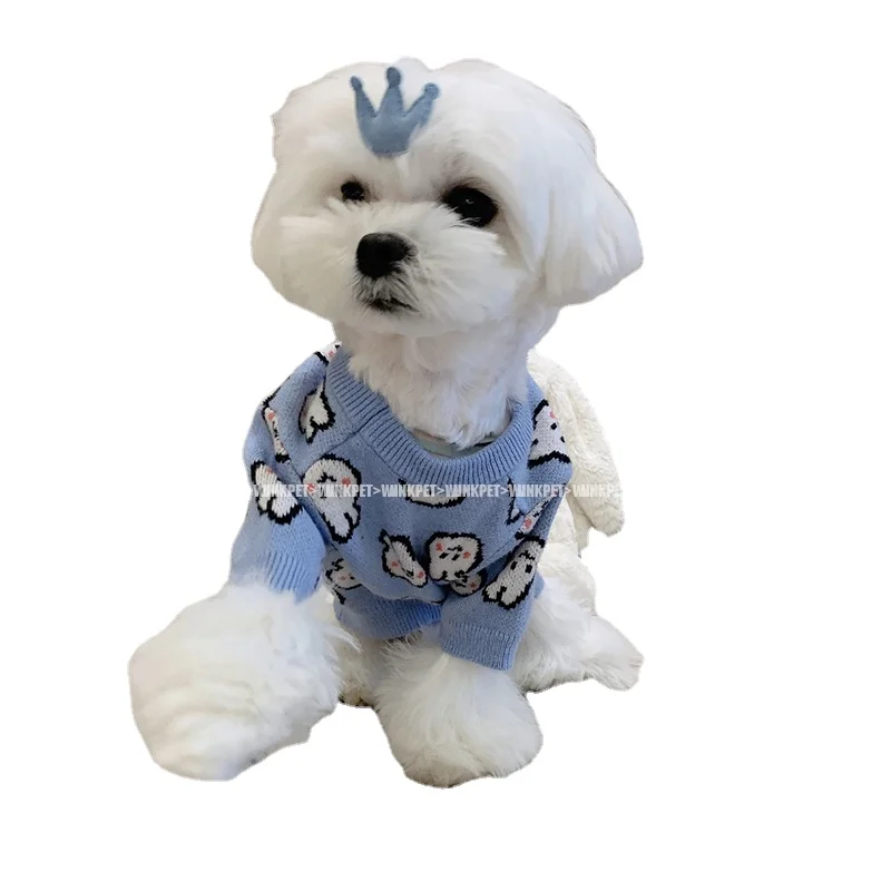 Pet Clothes Dog Sweater Maltese Bichon Teddy/Pomeranian Schnauzer Puppy Small Dog Cat Autumn and Winter Clothing