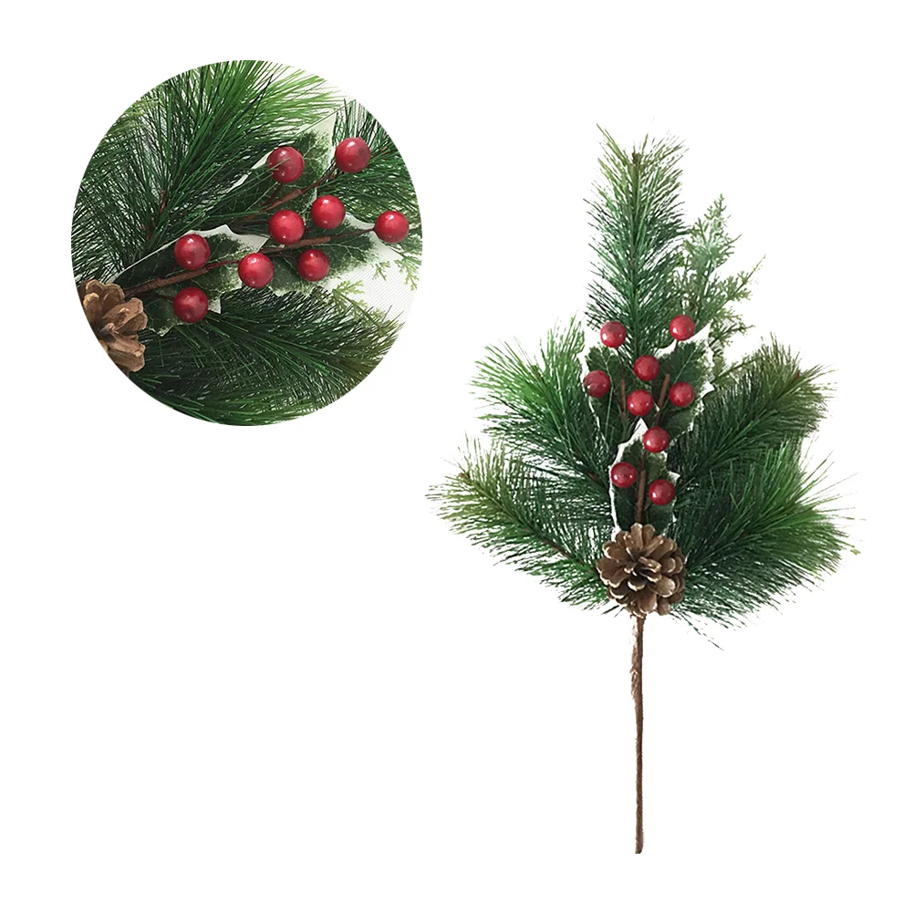 

1pcs Ornament Artificial Desktop Lifelike Pine Cone Ornament for Christmas Festival