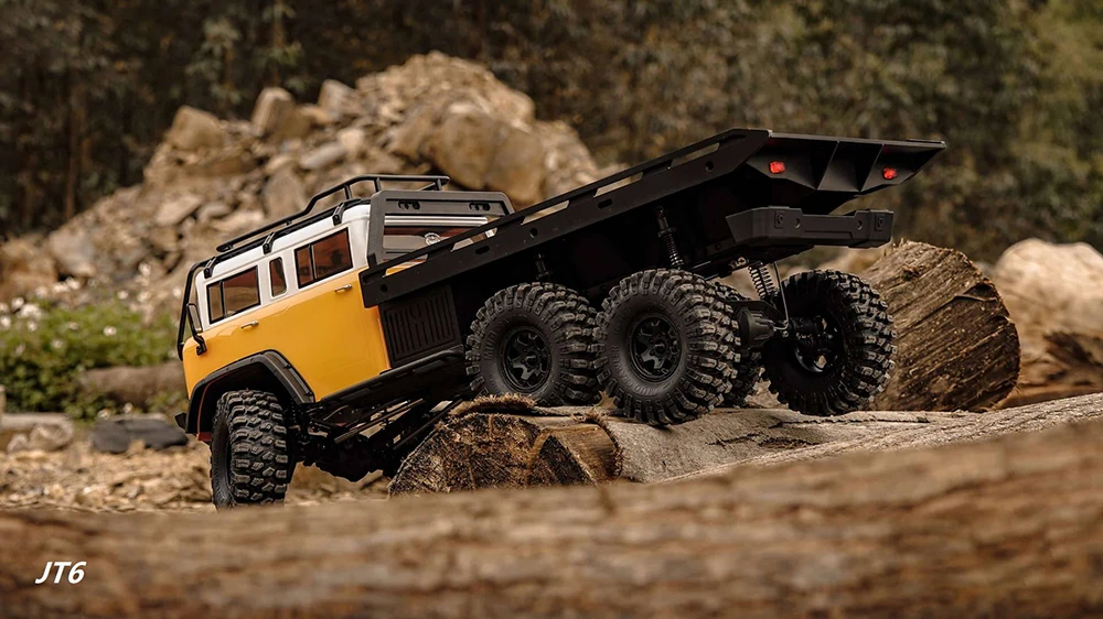1/10 CROSSRC 6X6 RC Crawler JT6 6WD Планшетный автомобиль с дистанционным управлением Модель RTR