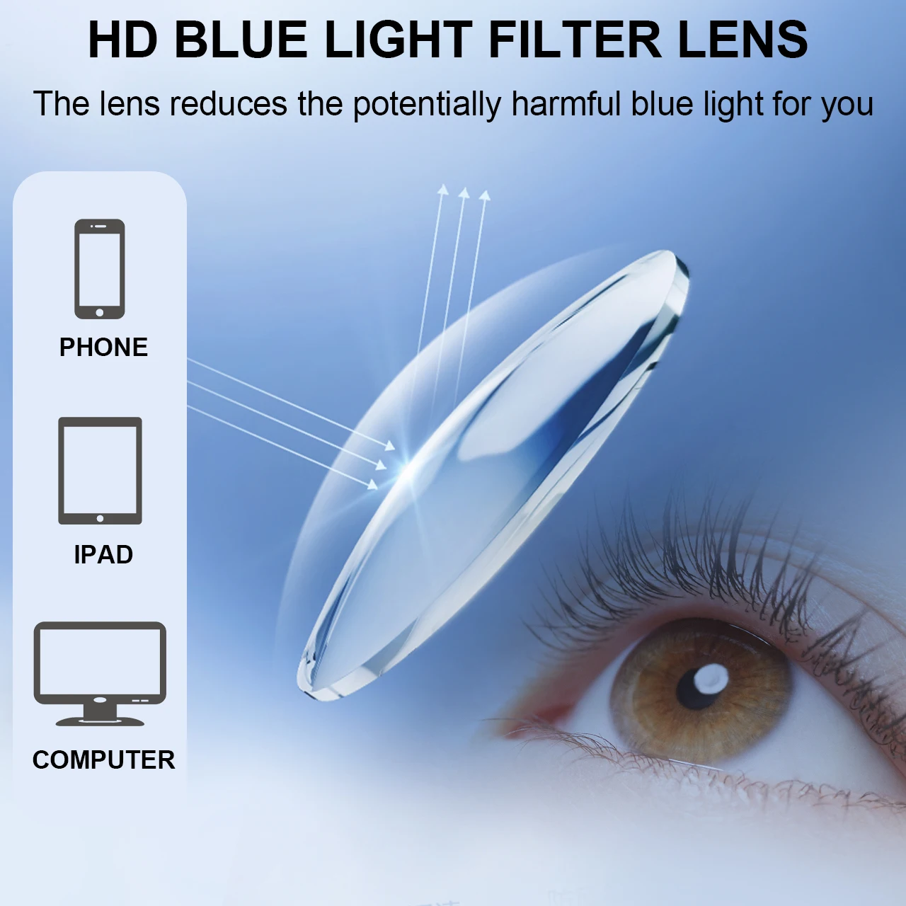 Комплект из 4 модных очков для чтения в оправе с HD-поликарбонатными линзами