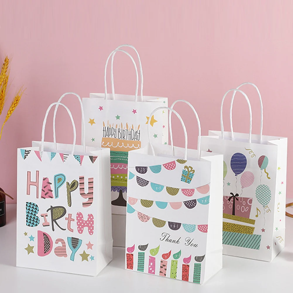 

1pcs DIY Multifunction Soft Color Paper Bag With Handles Festival Gift Bag Shopping Bags Kraft Paper Packing Bag
