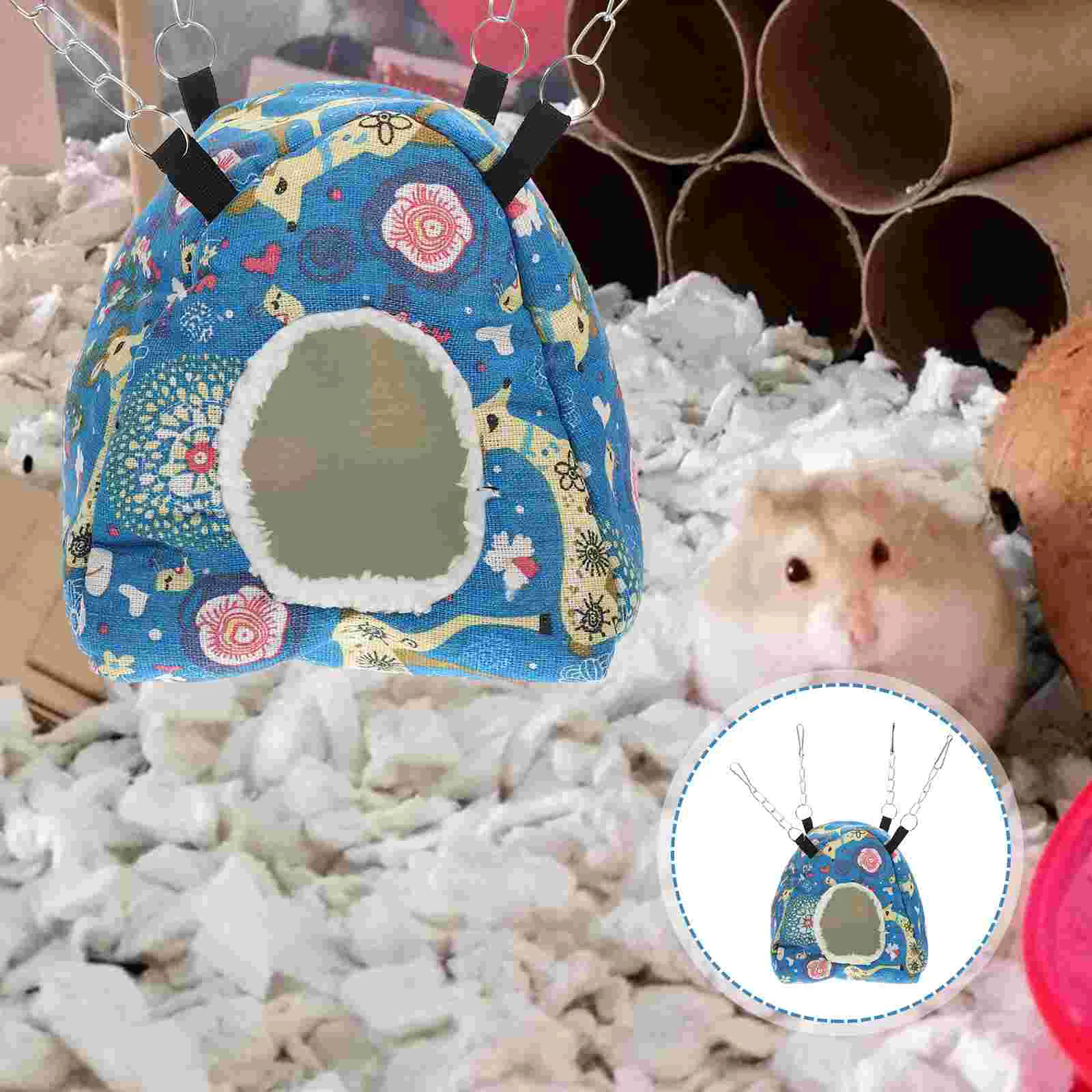 

Winter Hamster Hammock Hideout Guineasugar Gliderrat Warm Hanging Bed Sponge