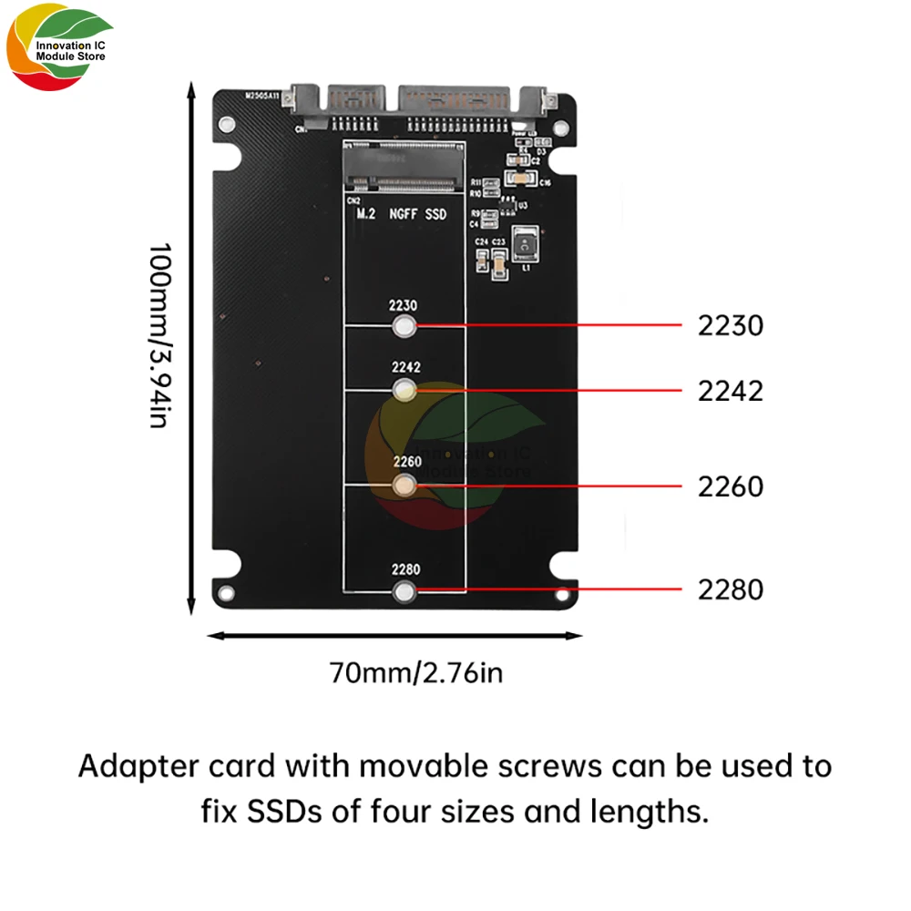 SATA3 6 Гбит/с M.2 NGFF SSD к SATA3.0 Карта адаптера Плата внешнего жесткого диска