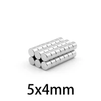 2050100200300500pcs 5x4 round small permanent ndfeb powerful magnetic magnet n35 5x4mm neodymium magnet strong disc 54 mm