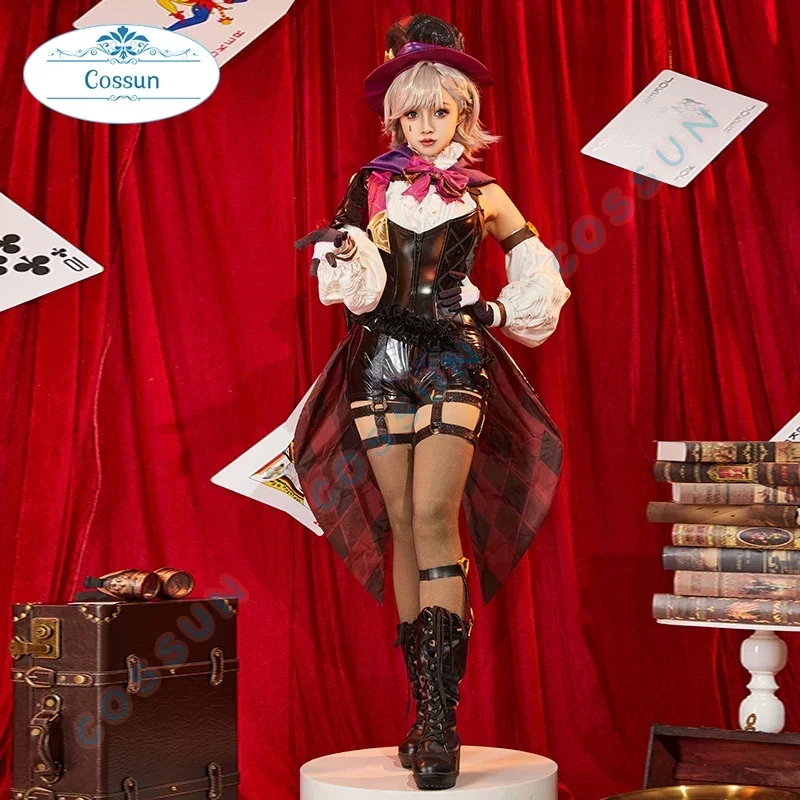 Game Genshin Impact Lyney Cosplay Costume Hotel Bouffes Dɾte Halloween Outfits Animation Women Full Set