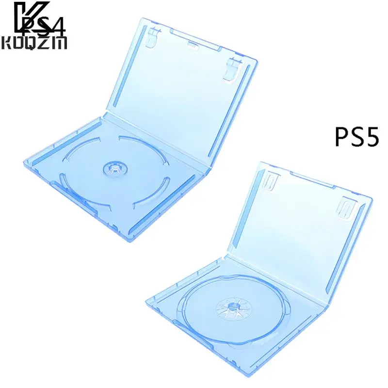 

1pc Blue Clear CD Discs Storage Bracket Box For Playstation 5 For PS5 Ps4 Games Single Disk Cover Case Replace