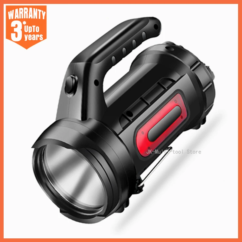 

LED Searchlight Long Rang 5 Modes Rechargeable Camping Waterproof Super Bright 775 Lumens with Red Light Outdoor Flashlight