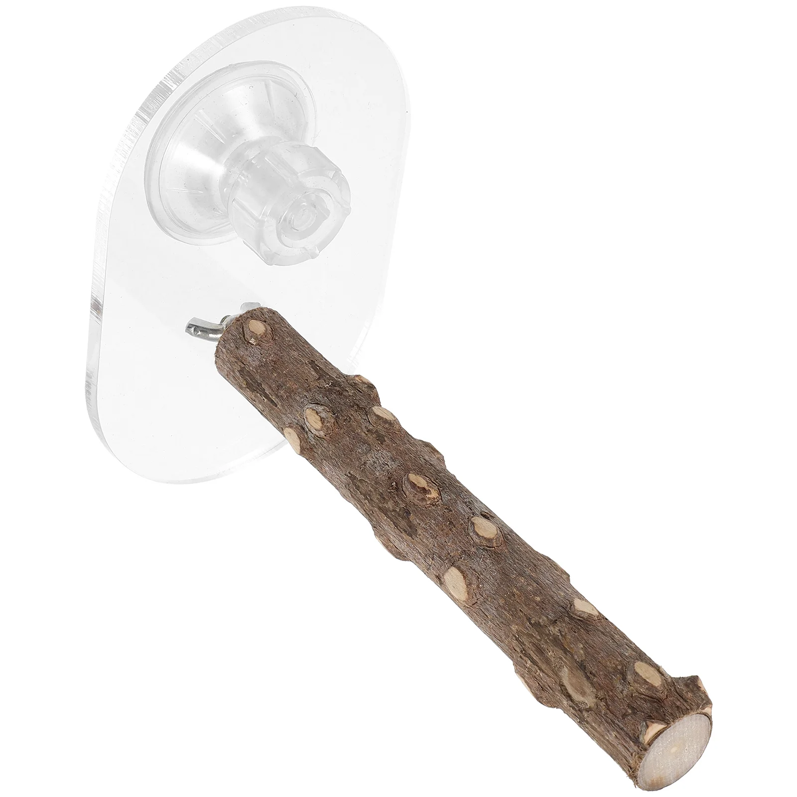 

Suction Cup Standing Rack Sucker Bird Stand Rod Wooden Parrot Stand Bar