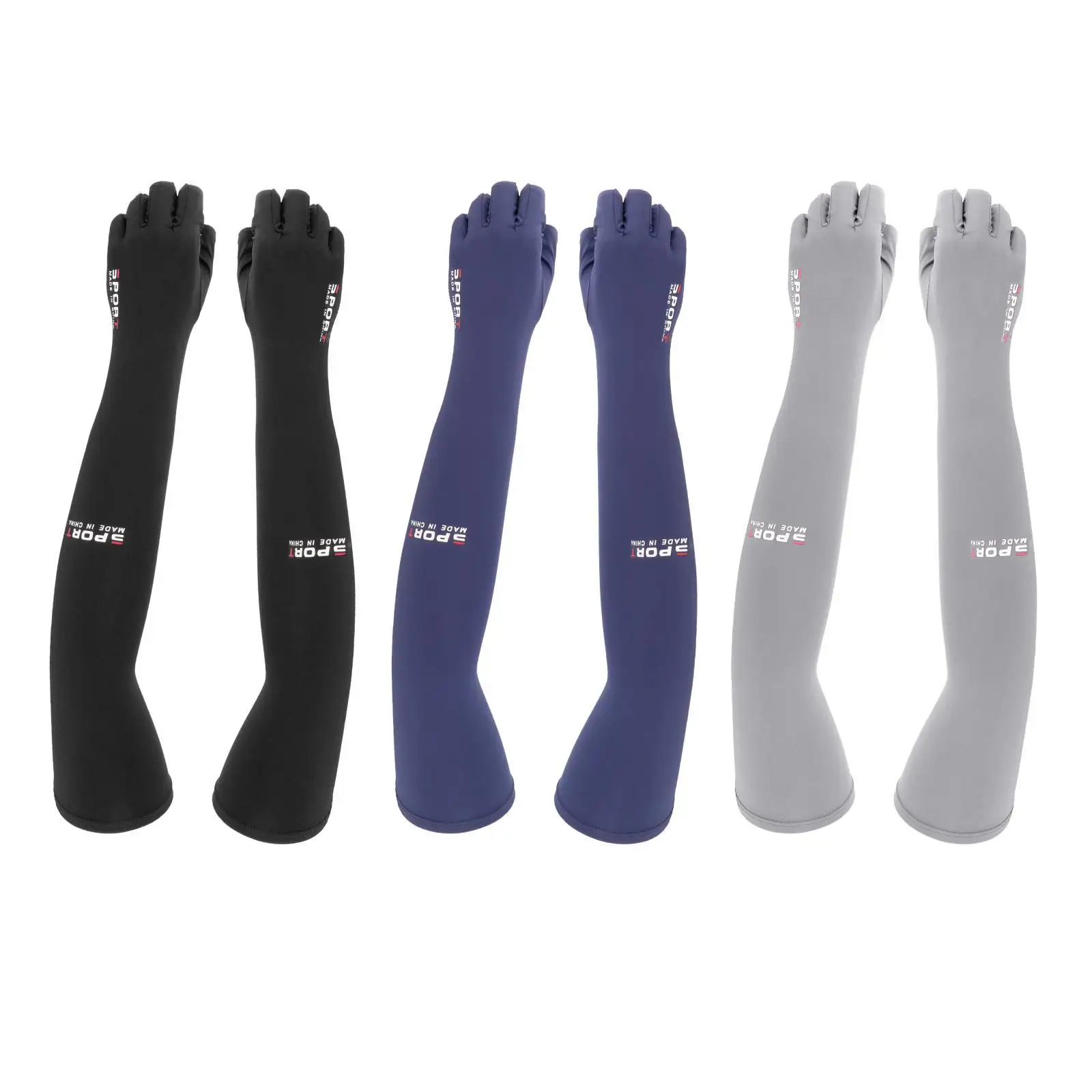 

Compression Cooling Arm Sleeves Tattoo Coverup Fingerless Gloves Sunscreen