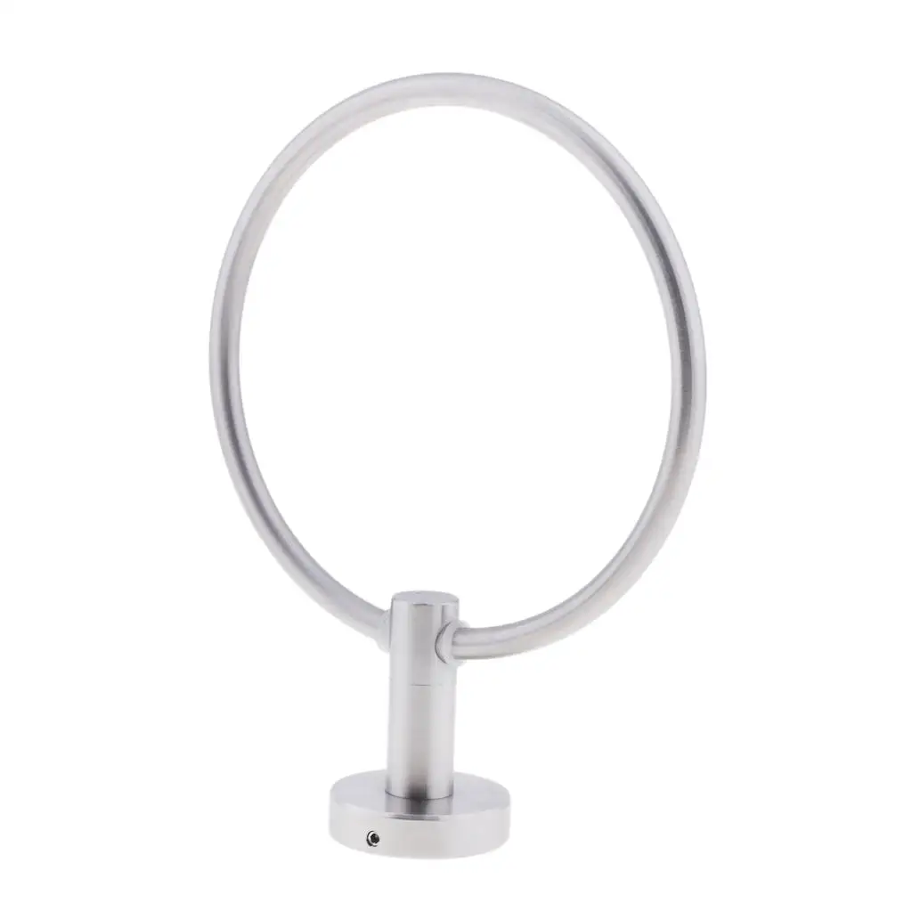 

Stainless Steel Towel Rack Holder Ring Bathroom Shelf Hanger Wall Mount