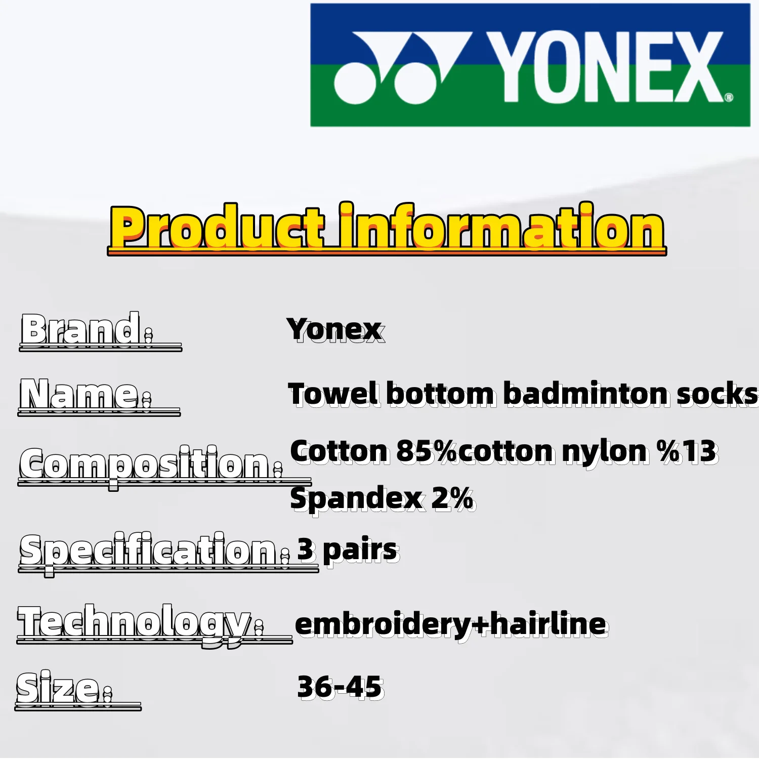 3 pairs sports socks Football socks badminton basketball volleyball Fitness running mountain climbing Yonex socks thickened towe