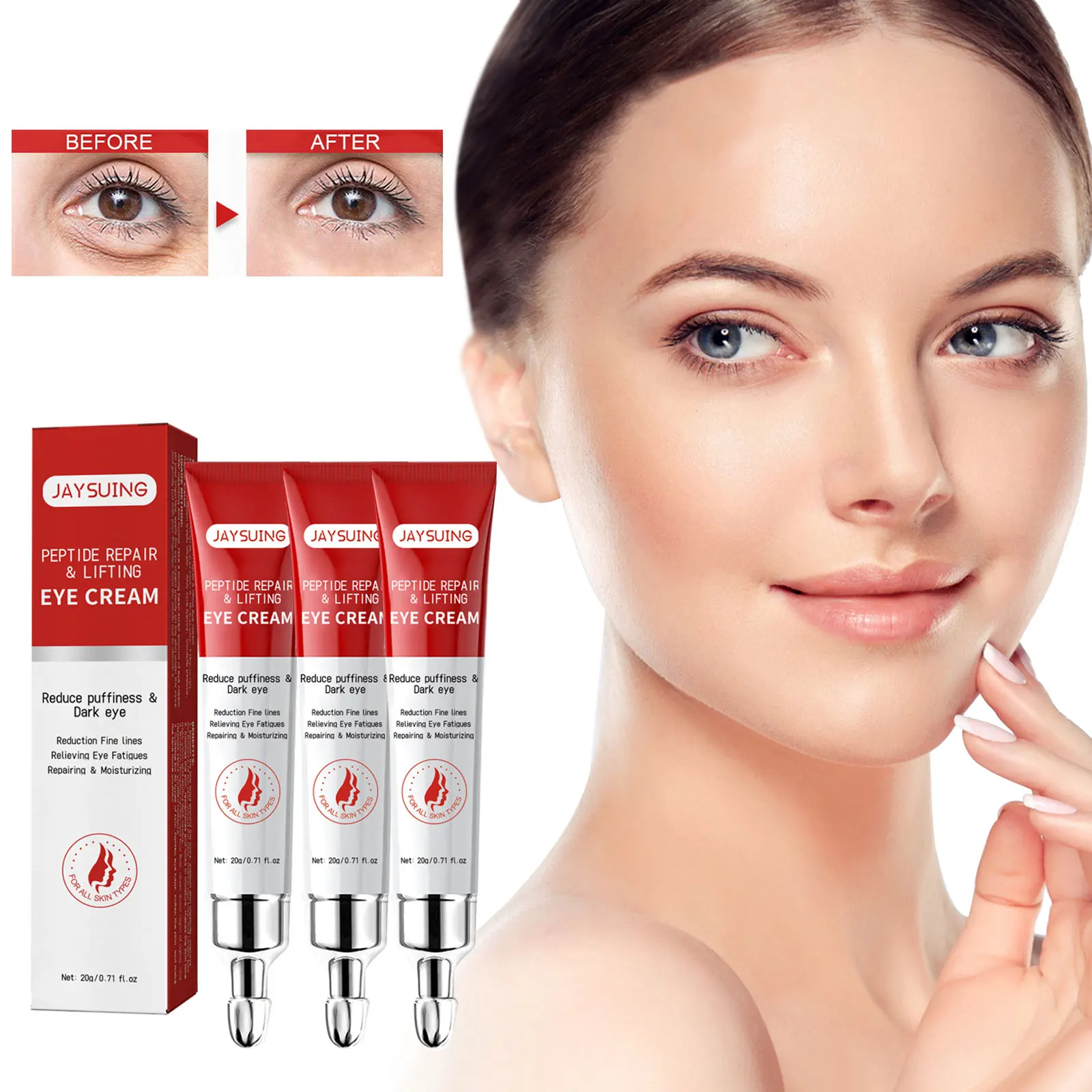 

Anti Dark Circle Cream Wrinkles Removal Eye Bags Fade Fine Lines Firming Brightening Lifting Delaying Aging Puffiness Eye Balm