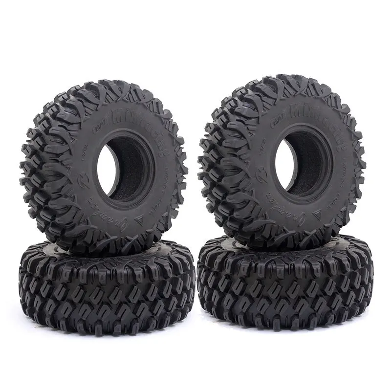 

4PCS 120MM 1.9 Rubber Tyres Wheel Tires for 1/10 RC Crawler Car Axial SCX10 90046 SCX10 III AXI03007 Traxxas TRX4 D90