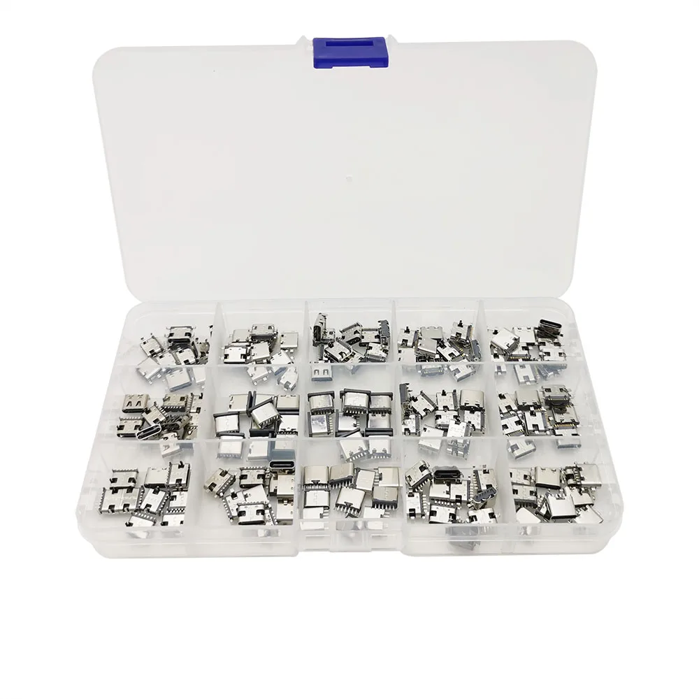 

USB Type C разъемы для пайки, 6Pin и 16Pin, 150 шт.