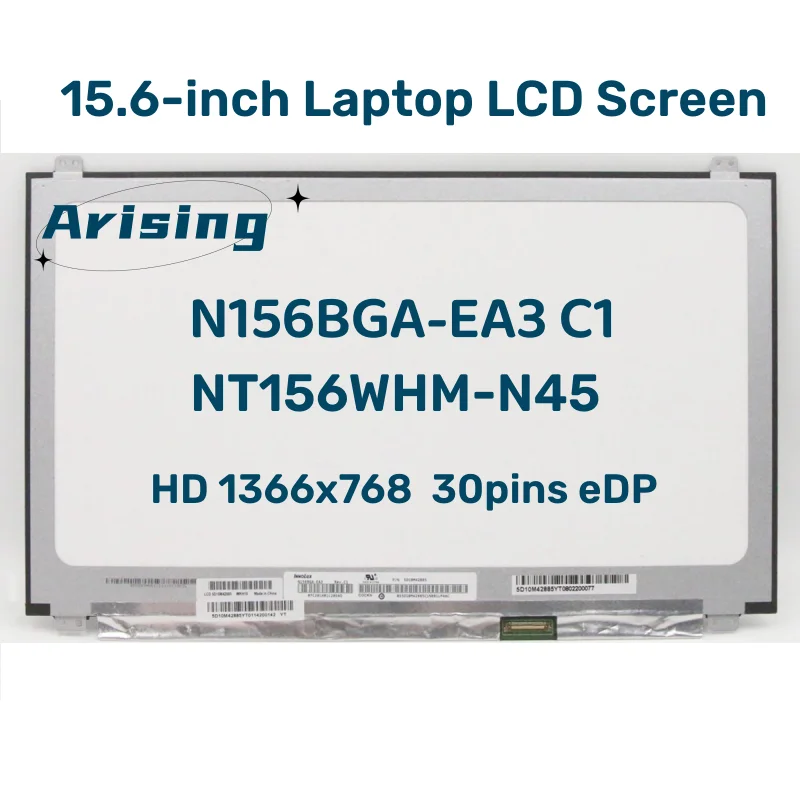 

15.6-inch Laptop LCD Screen N156BGA-EA3 C1 Fit NT156WHM-N45 V8.0 For Lenovo ideapad 320S-15ISK 15ABR 15AST 720-15IKB 80X5 30pin