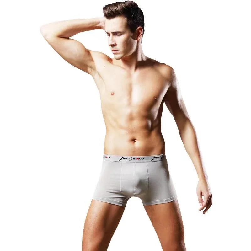 4pcs Boxer Shorts Underpants man Men's Panties Men Boxer Underwear Cotton for Male Couple Sexy Set Lot Soft