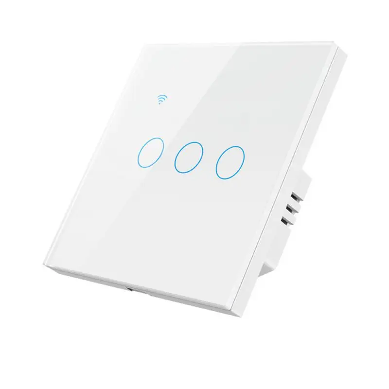 

Умный сенсорный выключатель Wi-Fi, 1/2/3 клавиш, настенная кнопка, умный дом, работает с приложением Smart Life через Alexa Home