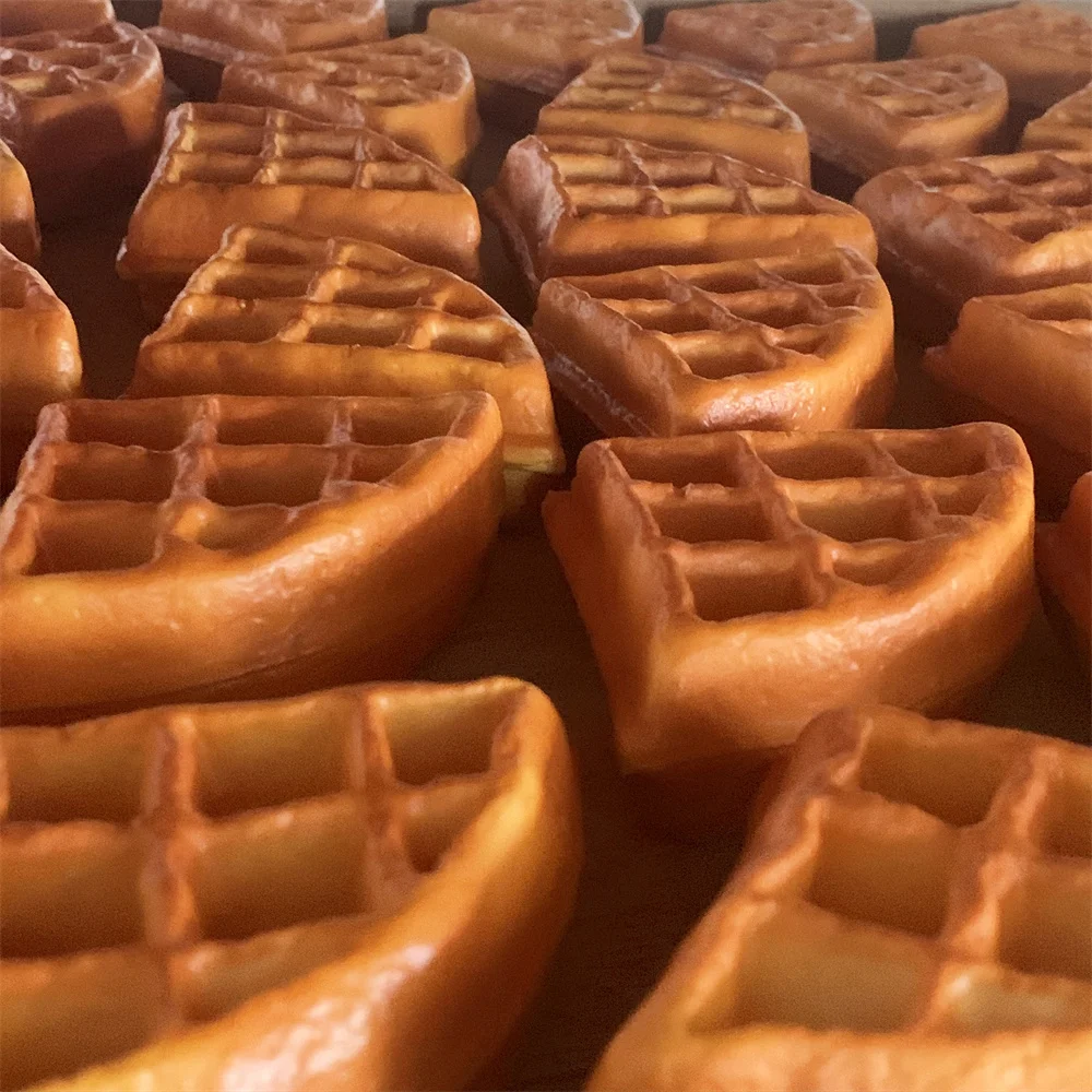 Трехмерная вафельная модель в форме веера оригинальная золотистая эластичная