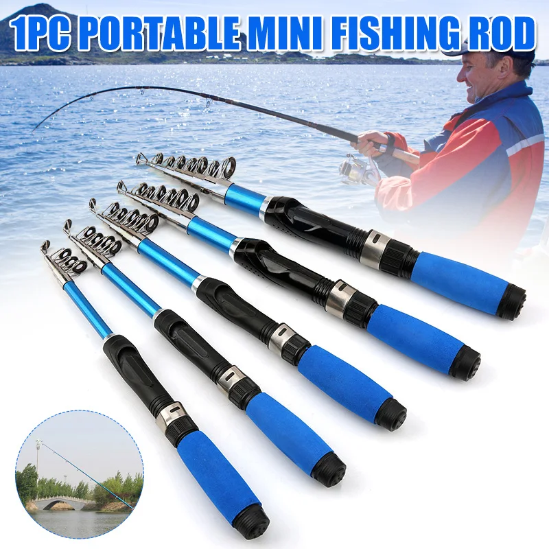 

Mini FRP Lure Fishing Pole,Portable Telescopic Spinning Rods,Travel Saltwater Sea Fishing Tackle 1.5M 2.1M 1.5M 1.7M 1.1M 2.3M