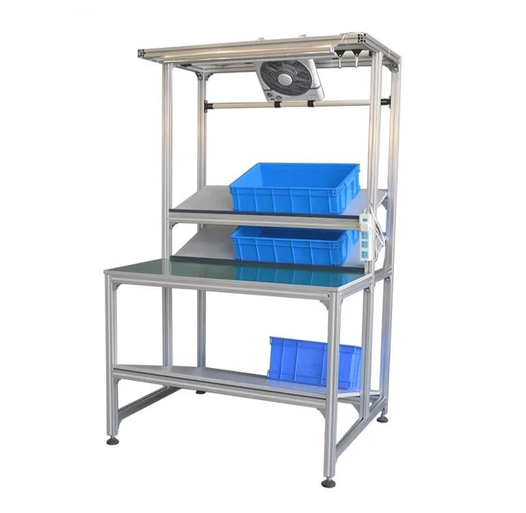 

Hot selling Diya aluminum profile ESD workbench maintenance inspection assembly station