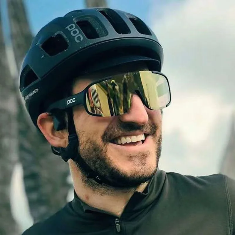 

POC Aspire Cycling Sunglasses 3 Lens Mountain Road Bike Goggles with Myopia Frame Uv400 Outdoor Sports Polarized Sunglasses
