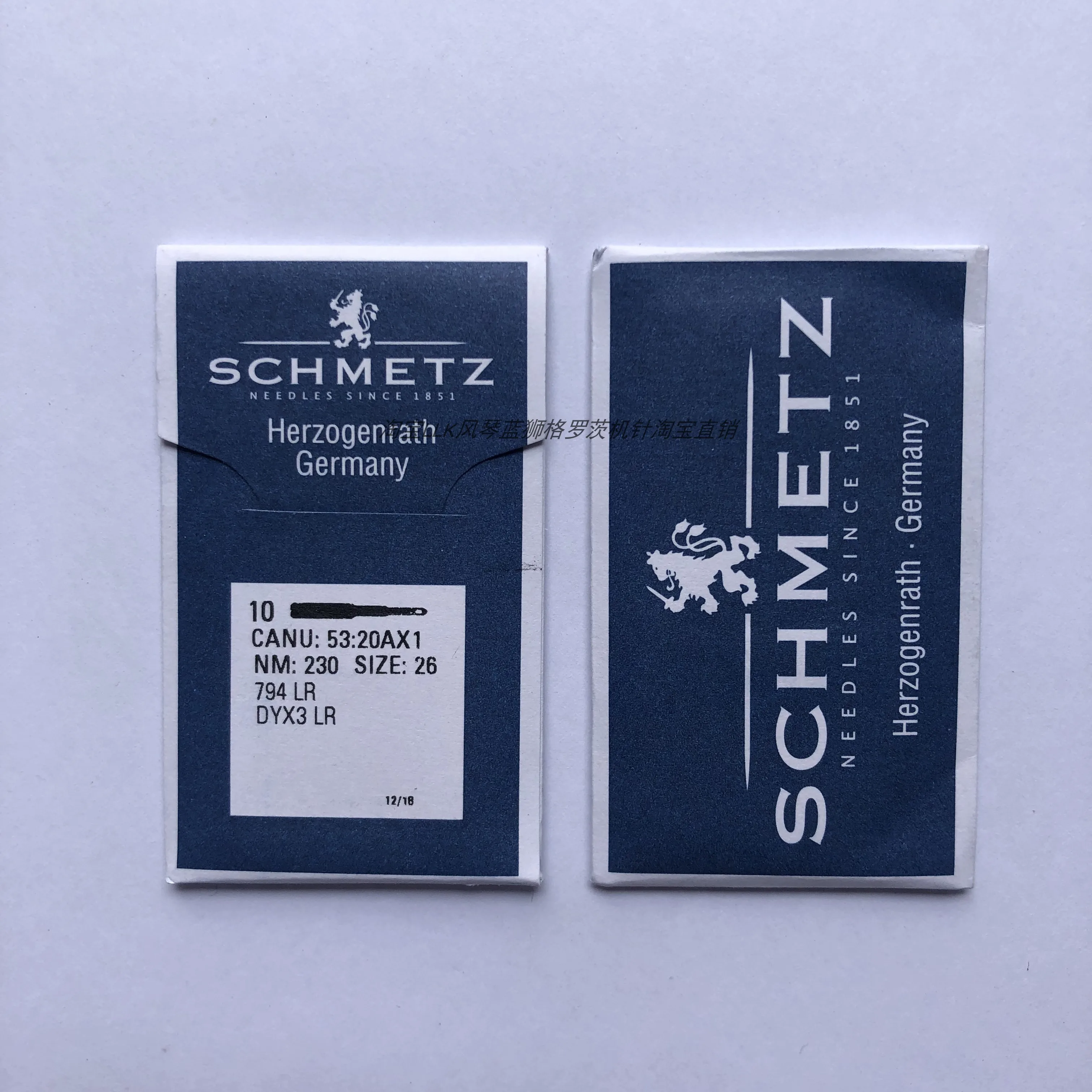 Фото Иглы для швейной машины Schmetz Dyx3lr 794lr, немецкие специальные иглы Durkopp 205 Juki 441, толстый материал, косый нож, игла №2